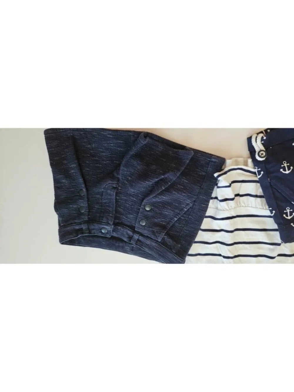 Janie and Jack 4-5 Navy Nautical Anchor Top Shorts Lot